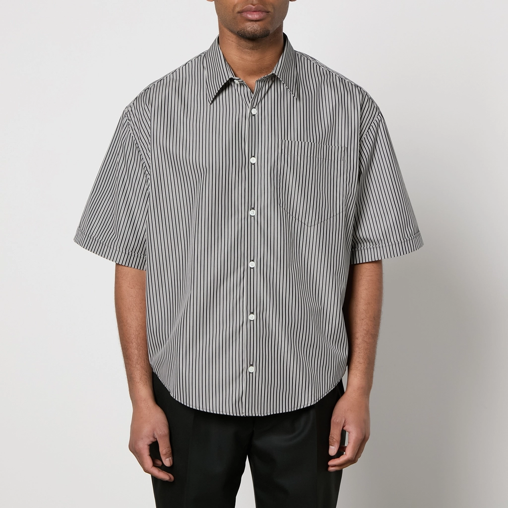 AMI Paris Boxy Fit Cotton-Poplin Shirt - XS